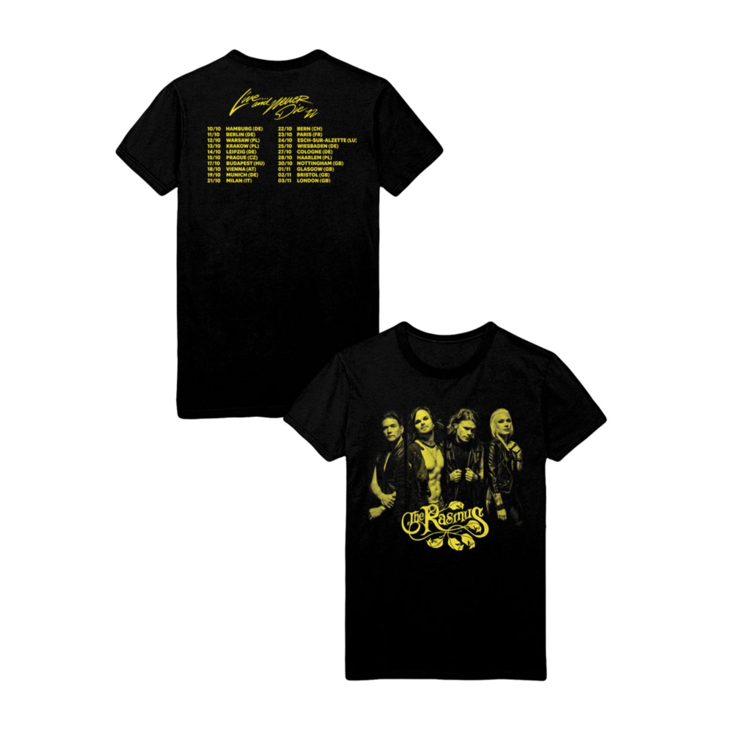 Live…and never die Tour T-paita